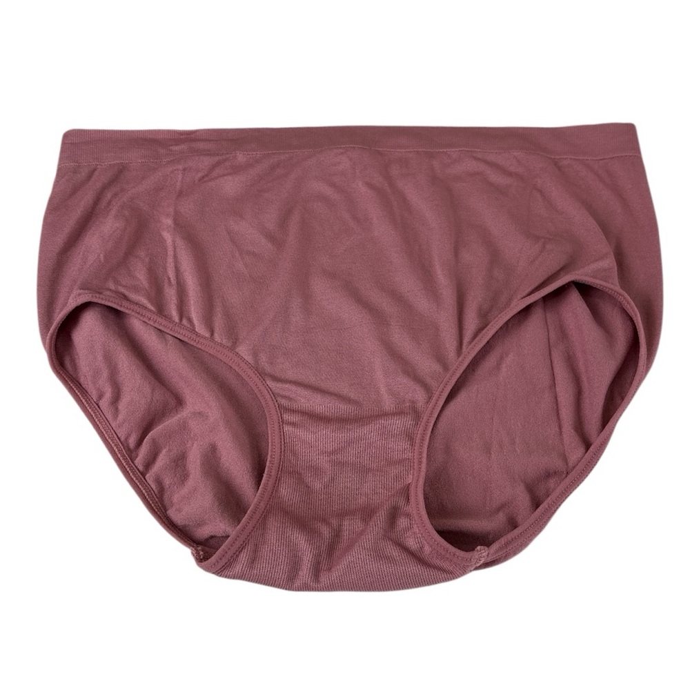 NWOT Attributes Underwear Women's High-Waist seamless Briefs mauve  L